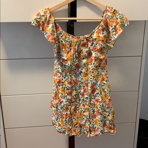 Summer Dress floral Designs and Button